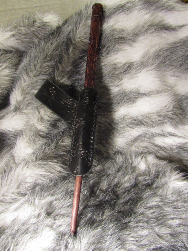 Customizable Leather Cherry Blossom Wand Sheath Holder & Etsy