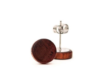Bloodwood Stud Earrings