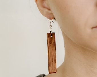 Redwood Burl Dangle Earrings