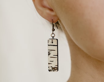 Wood Dangle Earrings