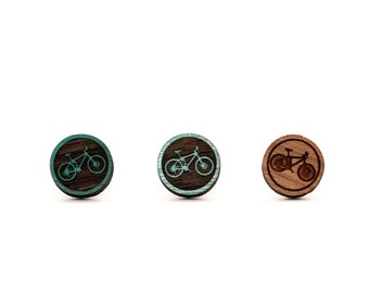 Mountain Bike Stud Earrings