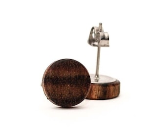 Chechen Wood Stud Earrings