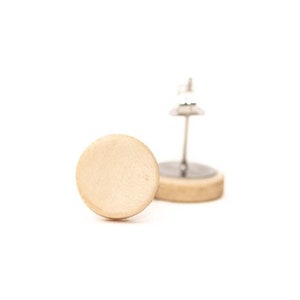 Holly Wood Post Earrings, Ivory Wood Stud Earrings, Wooden Studs, Mens Stud Earrings, Womens Stud Earrings, Wood Stud Earrings, Wood Posts