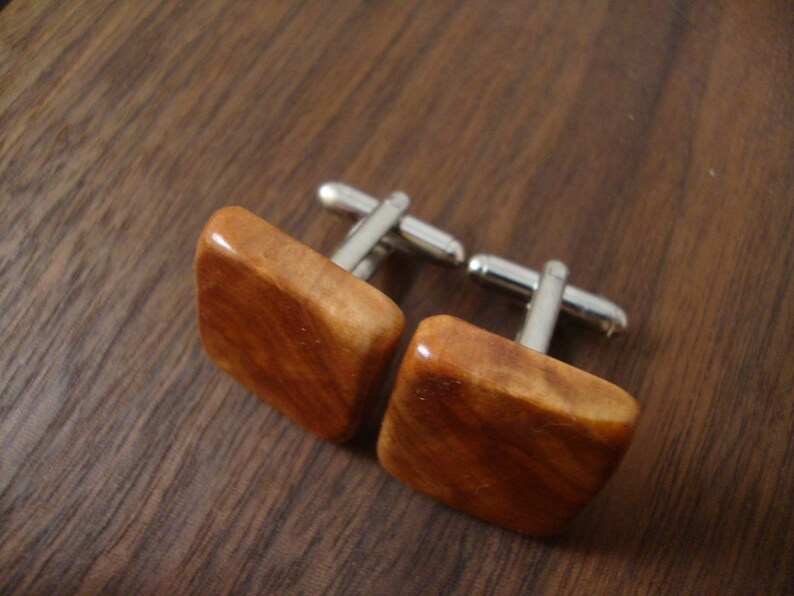 Flame Birch Wood Men/'s Wooden Cuff Links Wedding any Special Occasion anniversary