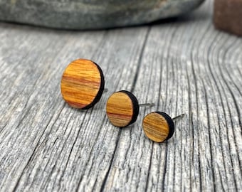 Wooden hotsell ear studs