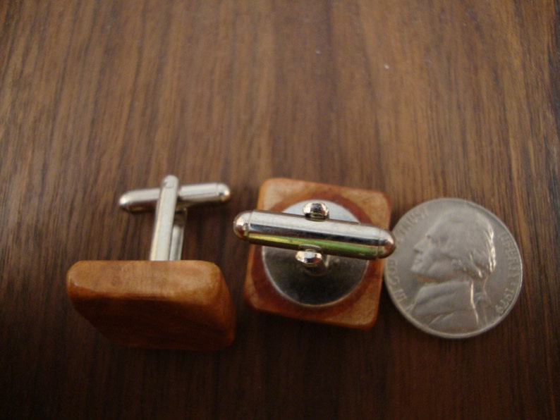 Flame Birch Wood Men/'s Wooden Cuff Links Wedding any Special Occasion anniversary