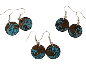 Big Wave Dangle Earrings