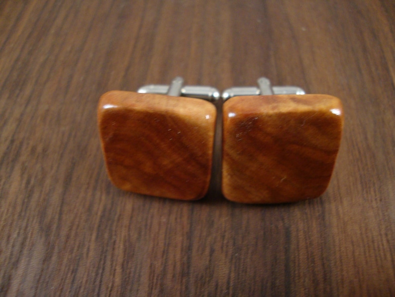 Flame Birch Wood Men/'s Wooden Cuff Links Wedding any Special Occasion anniversary