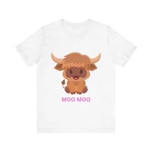 Cute Cow Graphic Tee Shirt for Animal Lovers, Farm Animal Gift, Funny Cow Lover Shirt, Unisex Kids Adult Tshirt