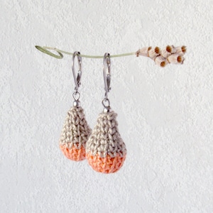 Boucles d'oreilles Blob beige/saumon image 2