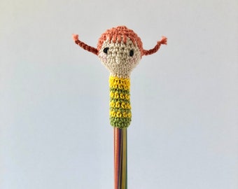 Strong Girlfriend Pencil Topper avec stylo (personnalisable)