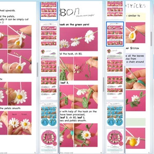 Crochet Pattern Flower Crown, Daisy hair band tutorial image 3