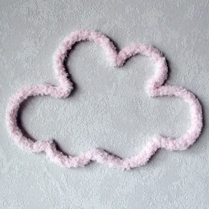 Wall decor light pink fluffy cloud image 3