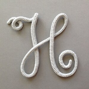 Initial letter with flourish, Wall hanging lettering image 2