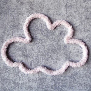 Wall decor light pink fluffy cloud imagem 1