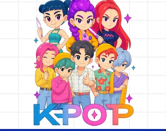 Kpop Demon Hunters Shirt, Jinu Manga Shirt, Korean Pop Lover Gift, Kpop Huntrix Shirt, Saja Girls Fan Shirt, Digital Download