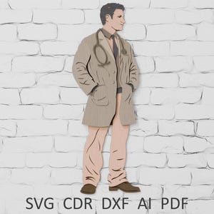 Doctor SVG: Multilayer Laser Cut Files, Medicine CNC Design (Digital Download