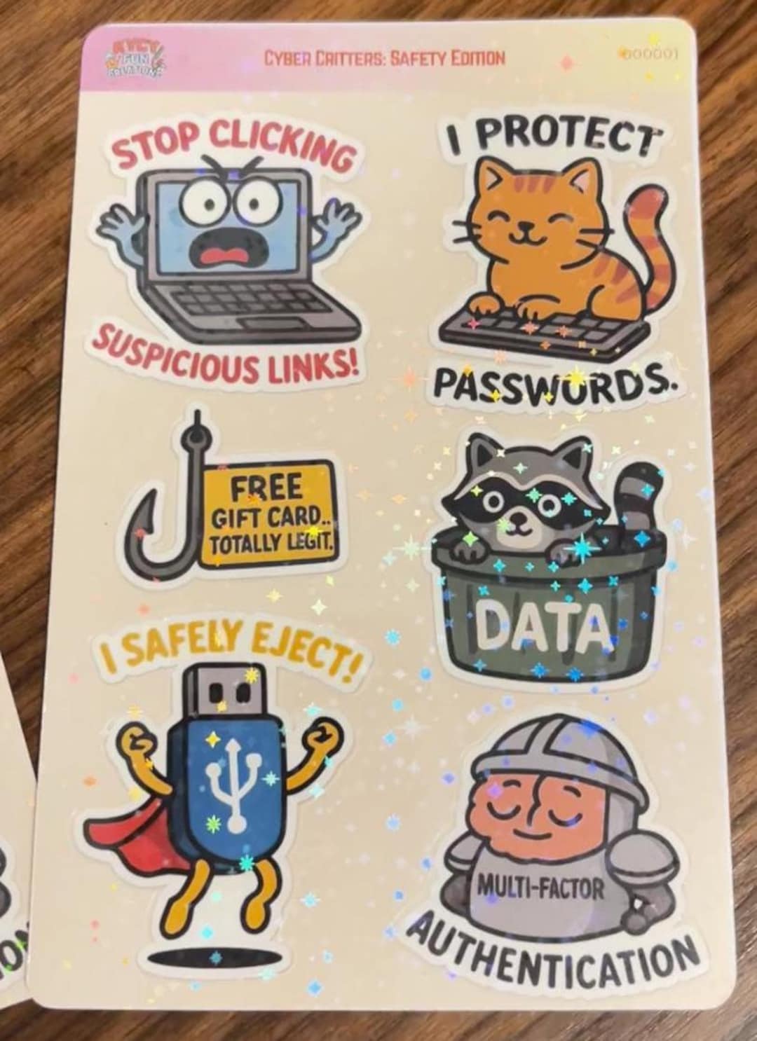 Cybersecurity Sticker Pack – Cyber Critters, Tech Laptop Stickers - Etsy