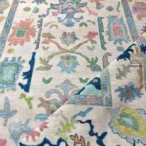 Tuckson Hand-Knotted Wool Rug| Vintage Inspired Oriental Carpet | Turkish Traditional Living Room Area Rug | Soft Durable Artisan Made Floor