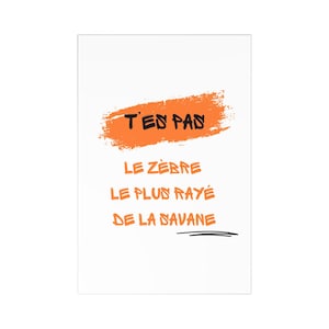 Cartes postales (7 pièces) - Zèbre