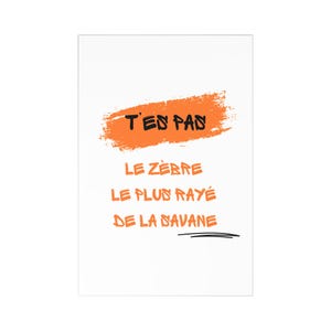 Cartes postales (7 pièces) - Zèbre