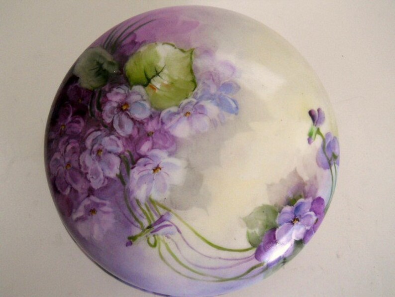 Antique Limoges Porcelain Dresser/Vanity Box Jar Hand Etsy