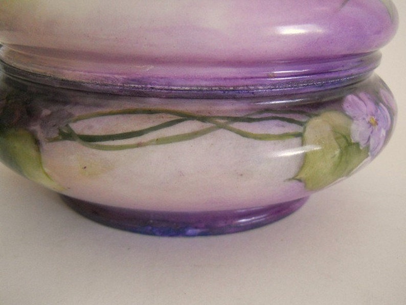 Antique Limoges Porcelain Dresser/Vanity Box Jar Hand Etsy