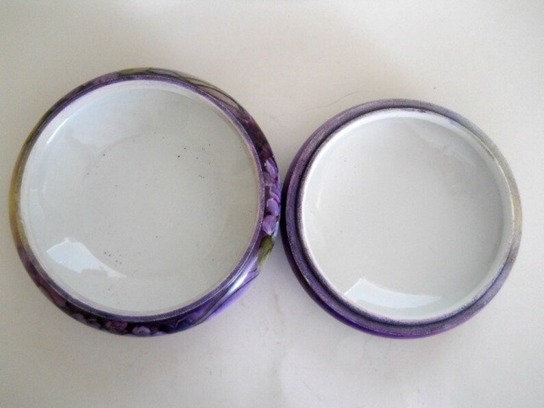 Antique Limoges Porcelain Dresser/Vanity Box Jar Hand Etsy