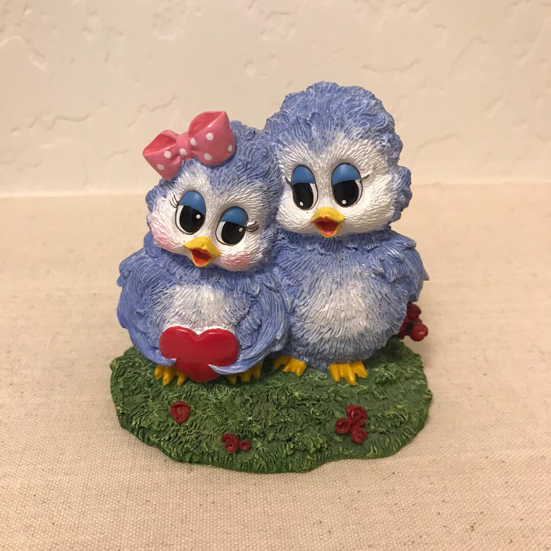 Vintage Sonshine Promises Love Birds Figurine by Gretchen Clasby