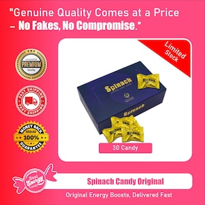Spinach Herbal Candy, Unique Green Treat, Exotic Asian Sweet, Vegetable Flavored Snack Gift
