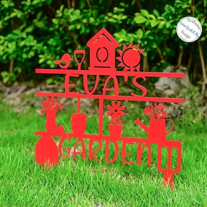 Personalized Garden Gift, Custom Garden Name Stake, Outdoor Yard Art, Garden Tool Sign,  Flower Beds Decor, Gift for Garden Lover, Home Gift