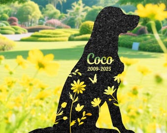 Personalized Labrador Memorial Stake, Custom Dog Grave Marker, Pet Loss Gift