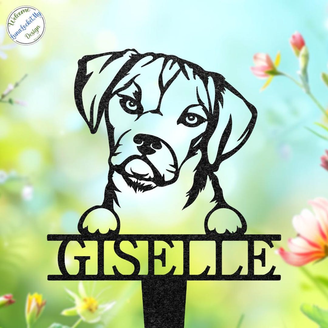 Puggle Sign Personalized Puggle Memorial Stake, Metal Dog Garden Sign - Etsy