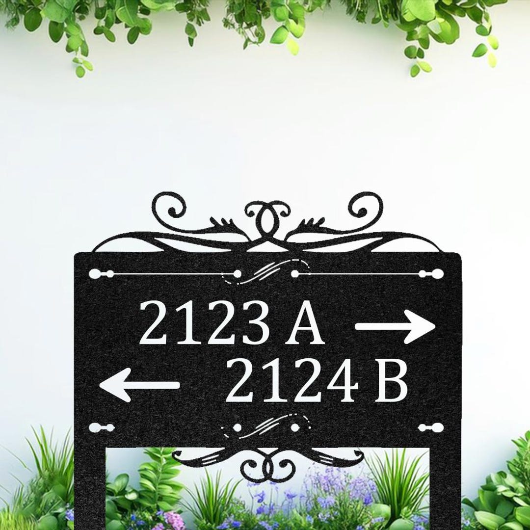 Personalized Address Sign, Custom House Number Plaque, Rustic Arrow ...