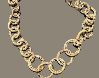 Sarah Cavender Artist Brass Link Infinity Necklace
