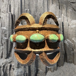 Tufa Cast Southwest Navajo Dine Large Cuff Bracelet