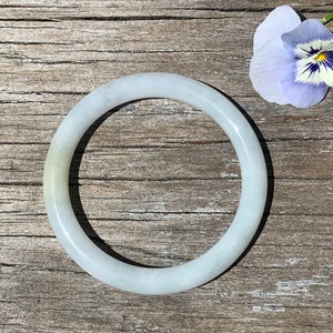 Natural Light Lavender Jadeite Jade Bangle Bracelet