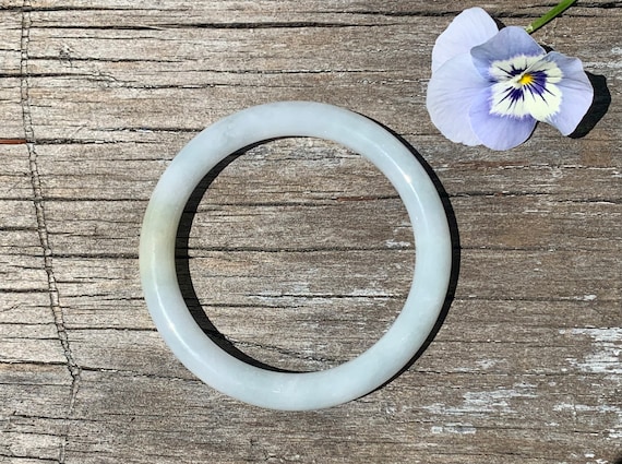 Natural Light Lavender Jadeite Jade Bangle Bracelet