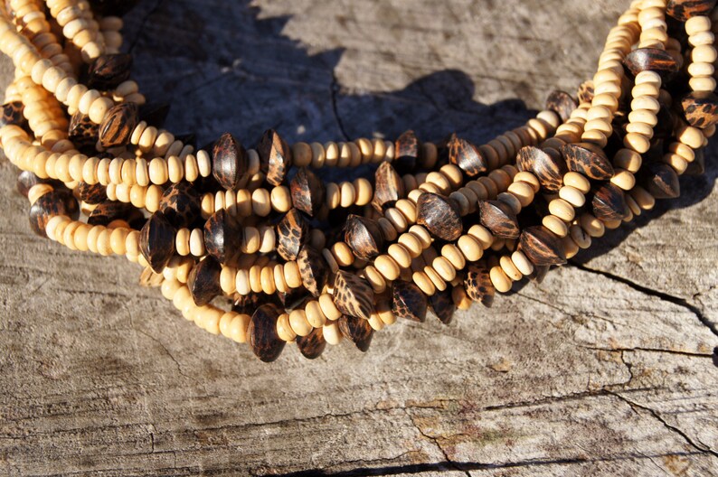 Jay Feinberg Wood Bead Multistrand 80/'s Necklace