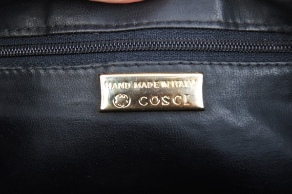 80's Italian Cordovan Leather Cosci Crossbody Pur… - image 8