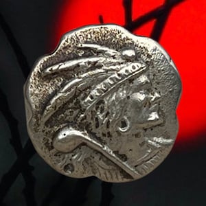 Vintage Native Chief Indian Head Ring Size 8