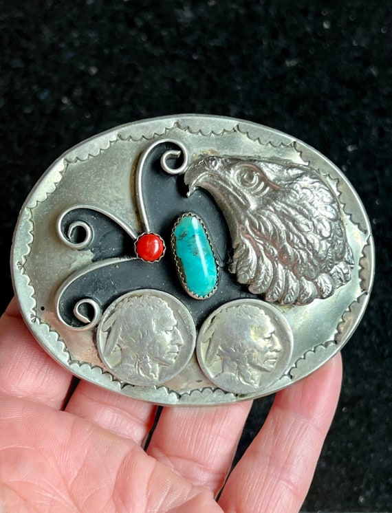 ネイティブアメリカン ターコイズバックル ネイティブ・アメリカン