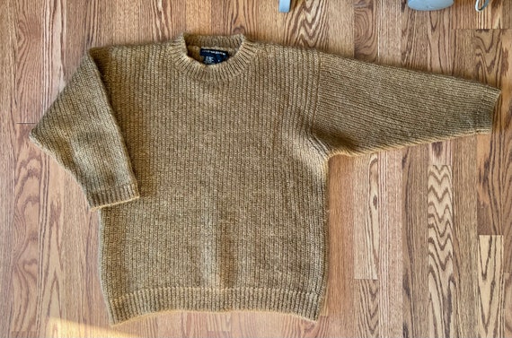 Golden Mustard Oversized 80's Mohair Chunky Sweat… - image 6