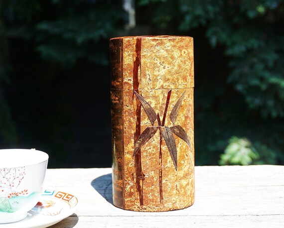 Japanische Kirschrinde Teekanister Dose Caddy Bambus Design - Etsy Schweiz