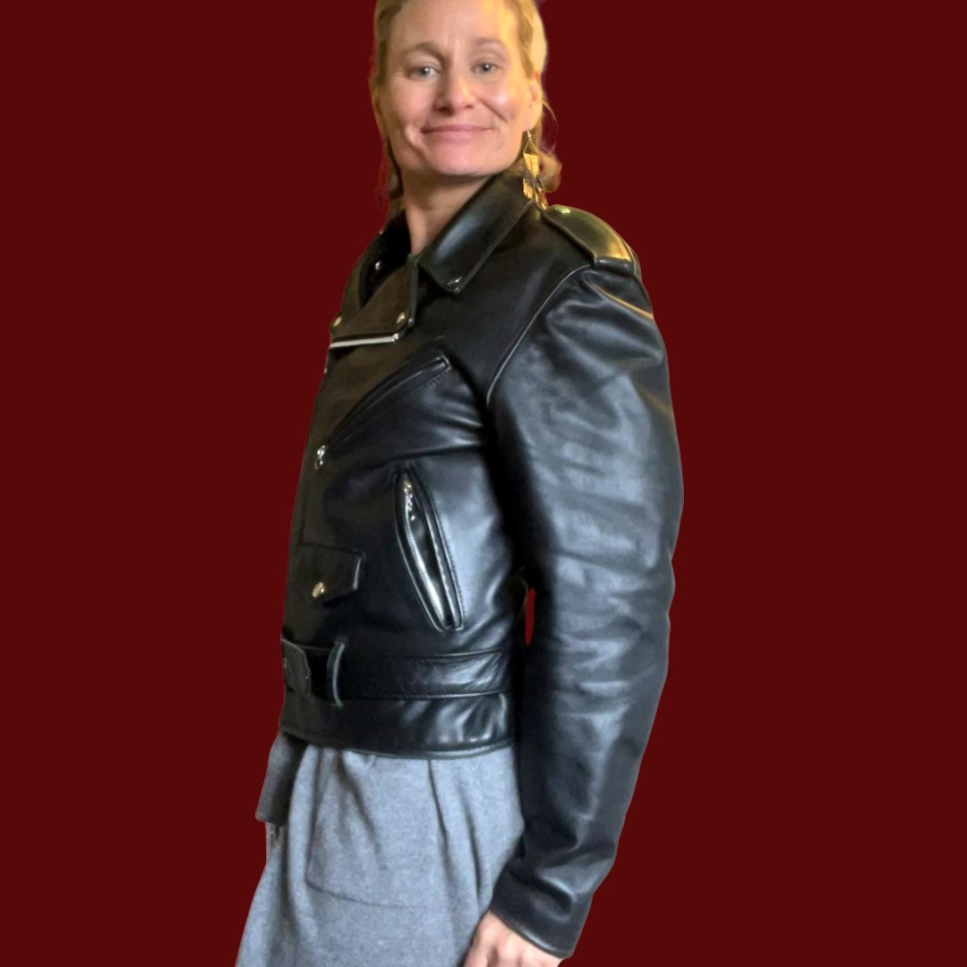 Classic Black Leather 618 Perfecto Motorcycle Jacket - Etsy
