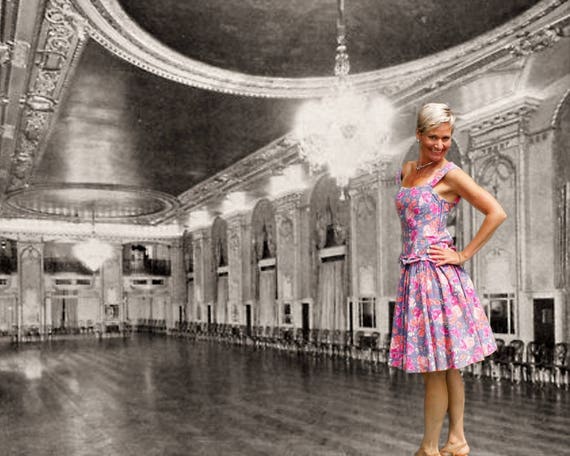 80's Laura Ashley Floral Party Prom Dress