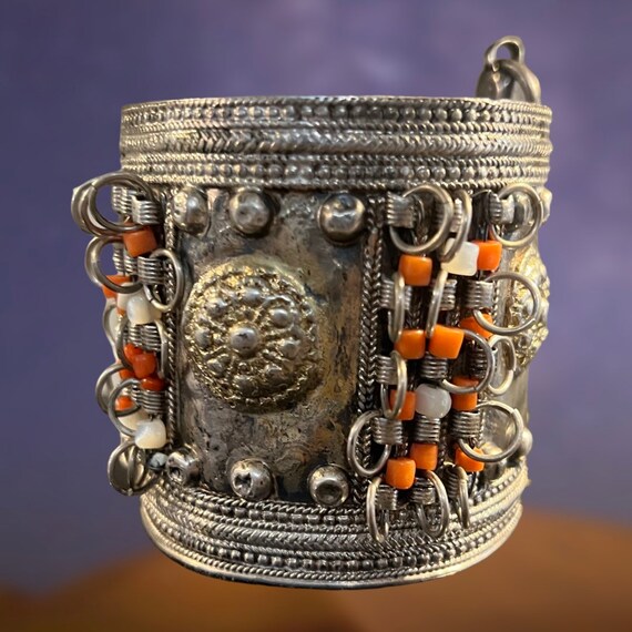 Middle Eastern Berber Bedouin Silver Shell Coral … - image 4