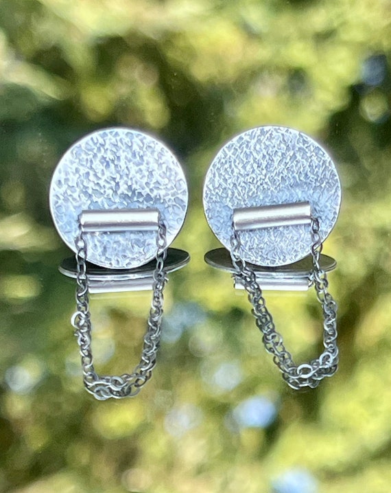 Sterling Abstract Modern Earrings