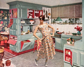 1950&#39;s Kitsch Rockabilly Swing Dress Set