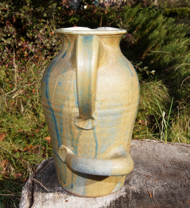 Orcas Island Pottery Large Handled Pitcher Etsy